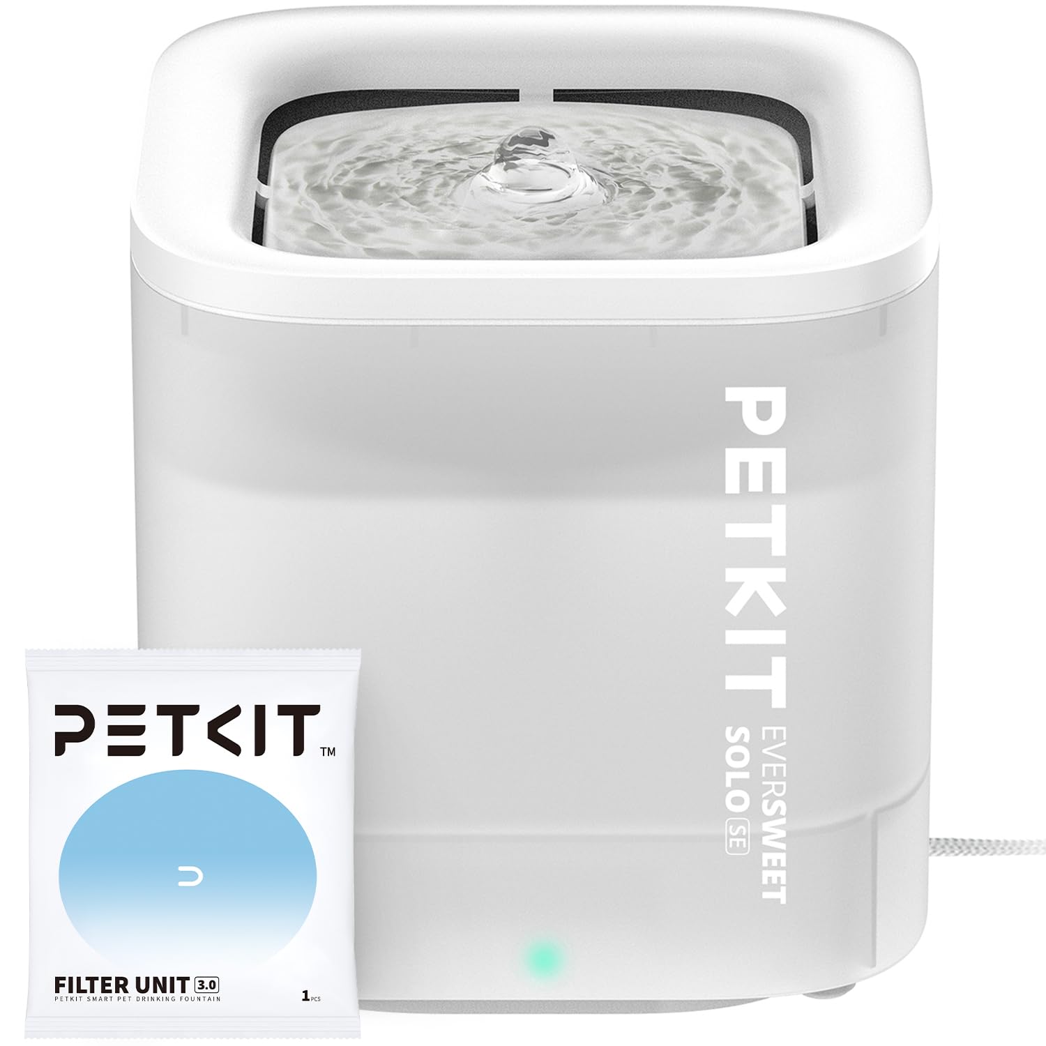 PETKIT wireless-pump fountain highlights stable operation and cord-free design for cats.