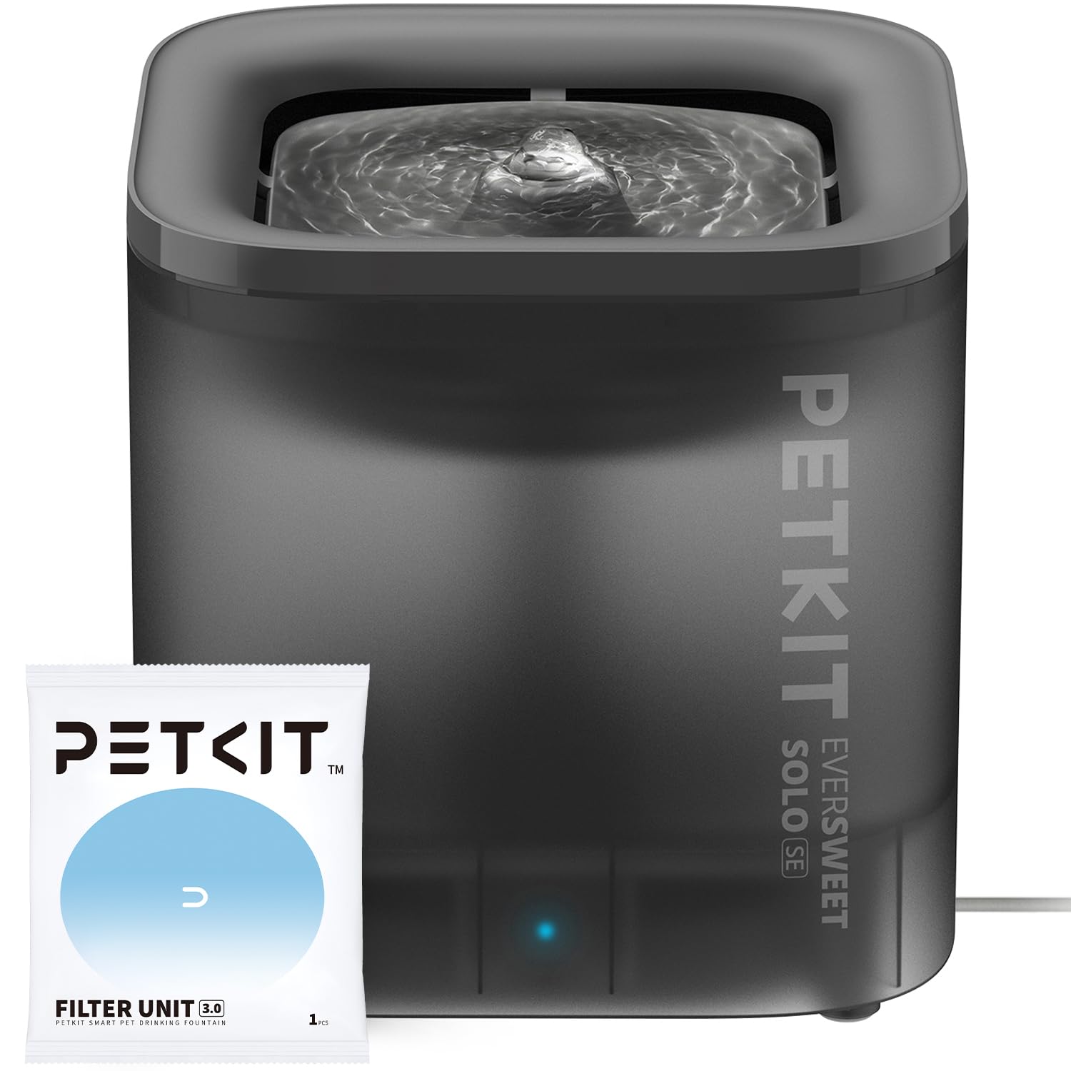 PETKIT New Cat Water Fountain with wireless pump maintains steady hydration for pets.