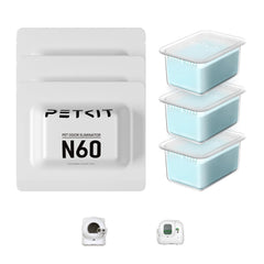 PETKIT N60 packaging view shows easy PUROBOT compatibility and quick setup.