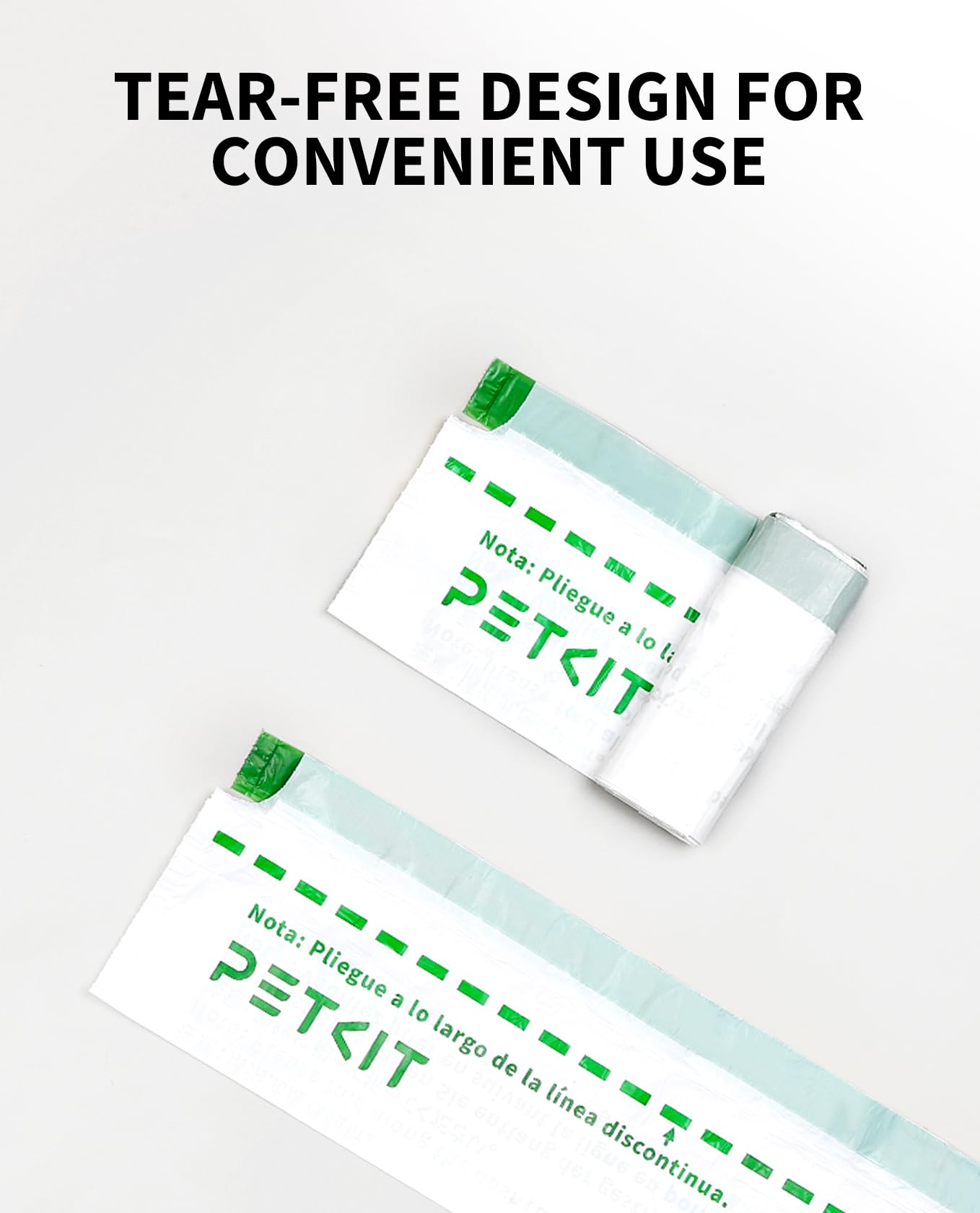 PETKIT Puramax2 drawstring-closure liner for easy disposal and mess-free changes.
