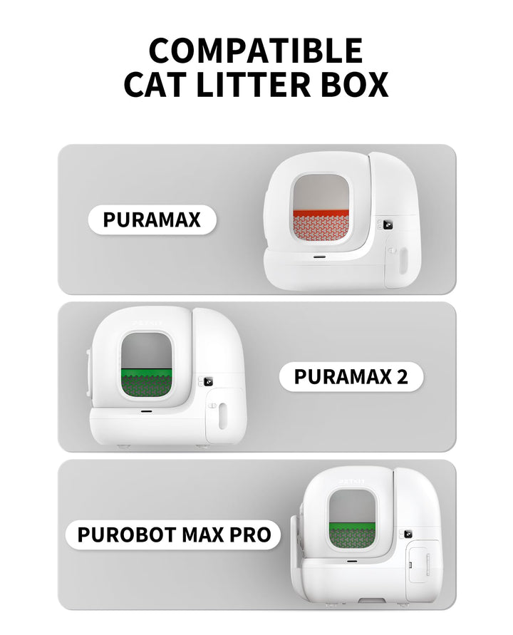 PETKIT Puramax2 liner roll demonstrates easy disposal with drawstrings.