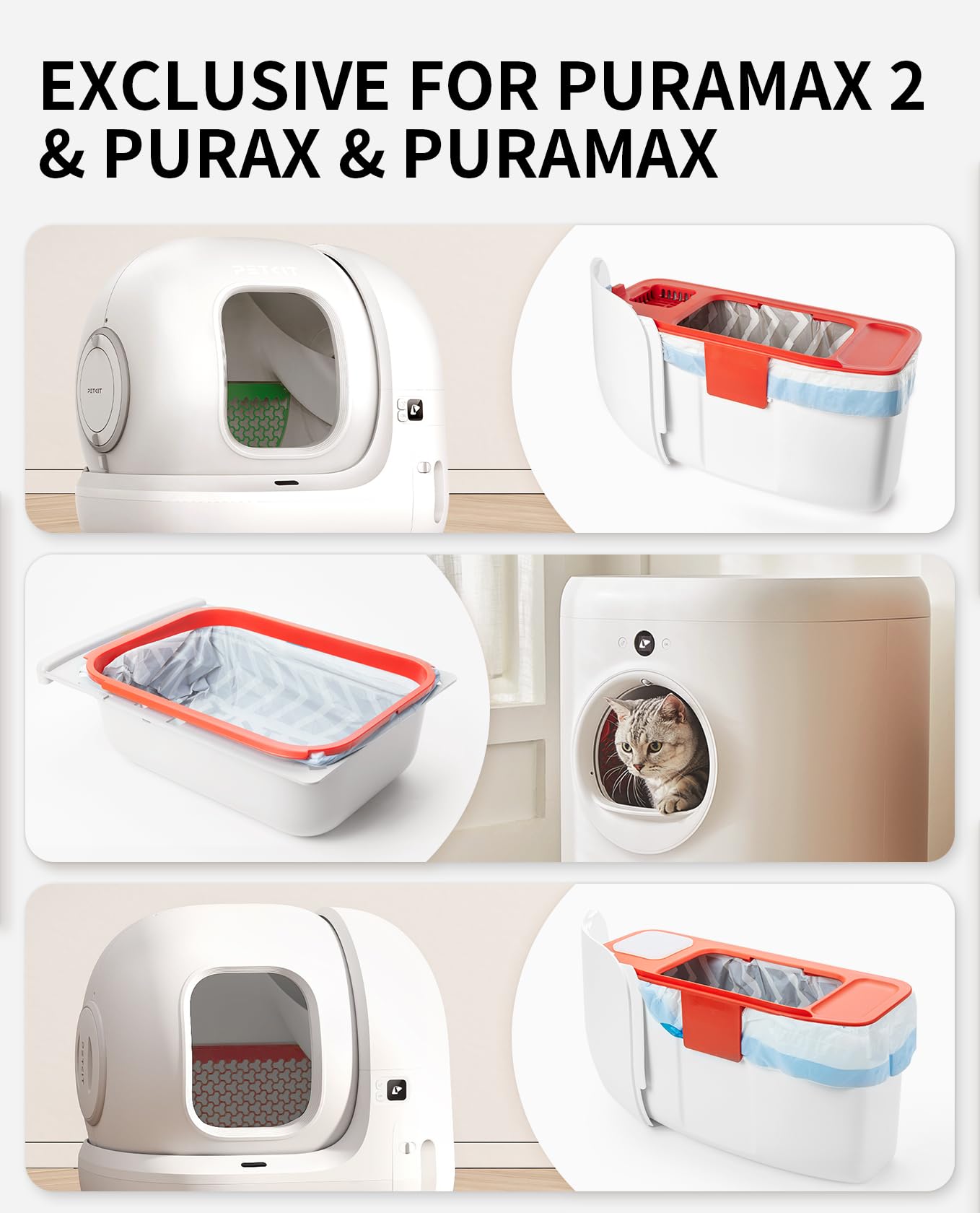PETKIT PuraX liners with drawstrings enable secure disposal
