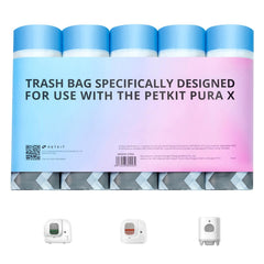 PETKIT PuraX waste bags in a 5-roll pack for easy replacement