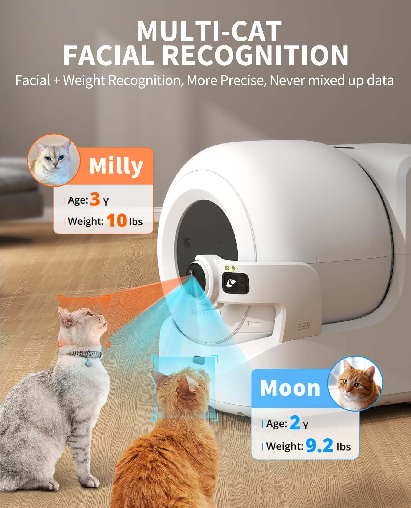 PETKIT Purobot Ultra AI camera logging ideal for tracking visits and patterns