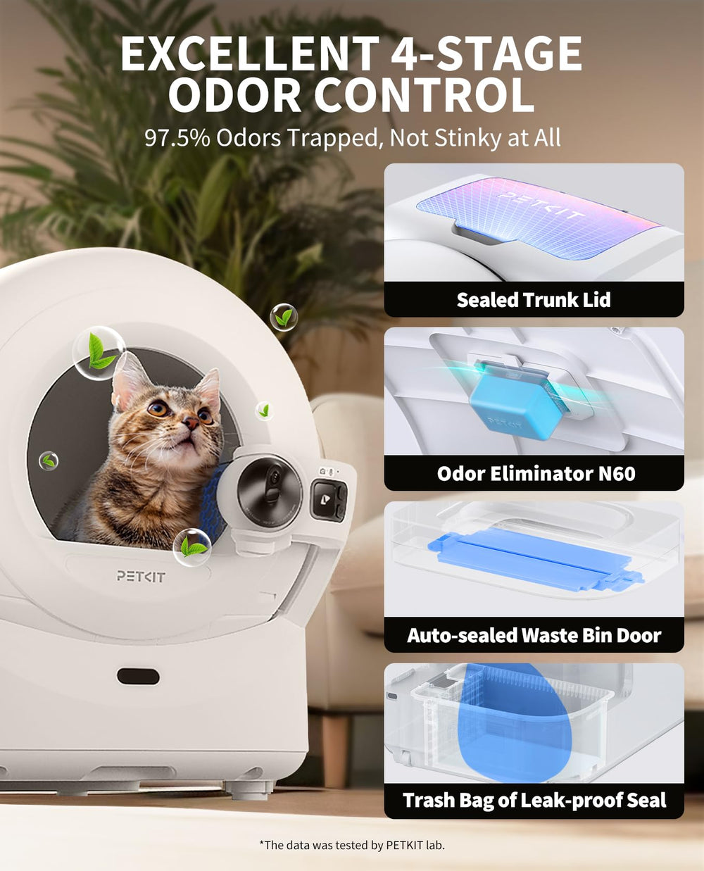 PETKIT Purobot Ultra auto-pack bin seals waste for allergy-aware families