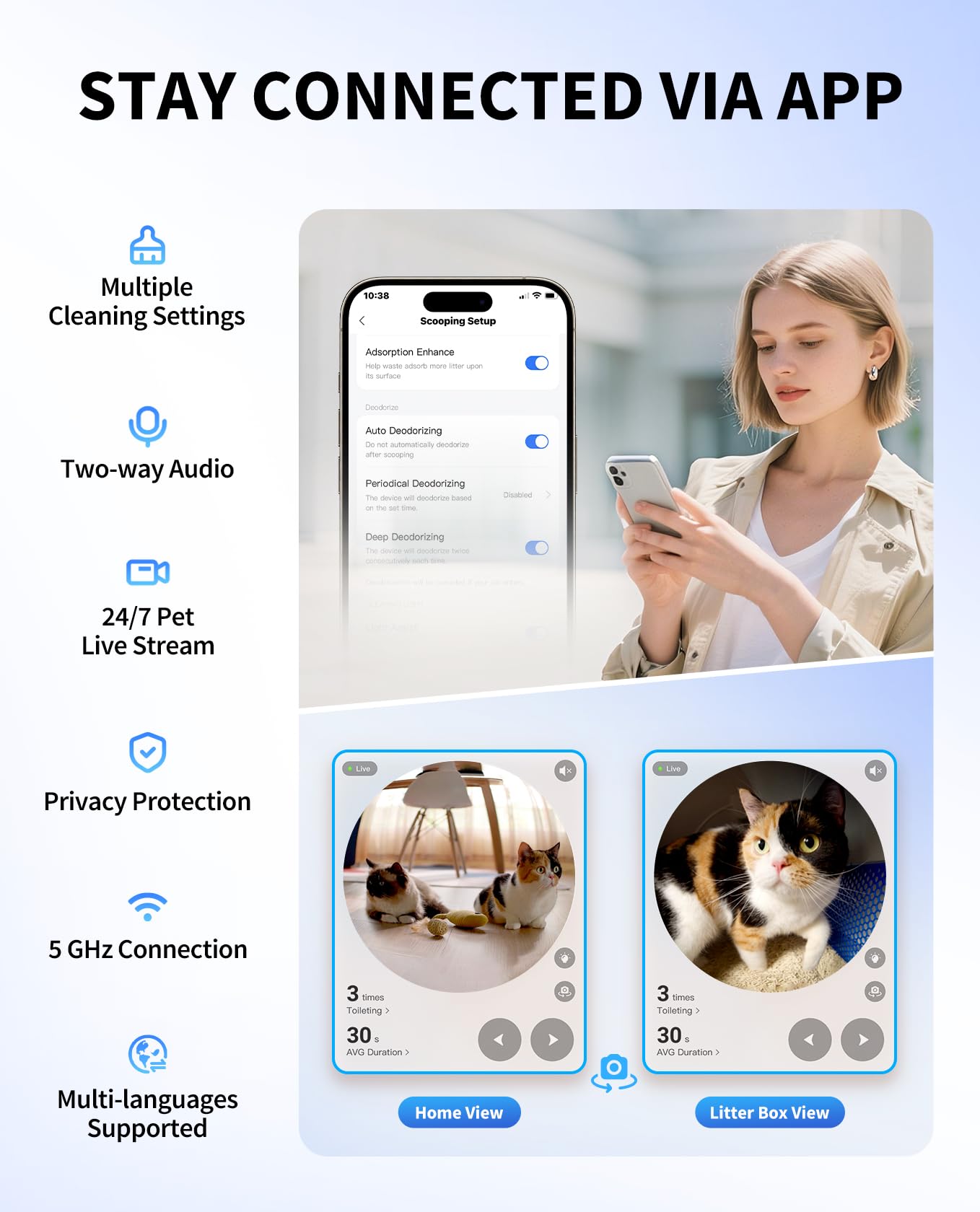 PETKIT Purobot Ultra self-cleaning mechanism closeup highlights automated sealing and bag refills