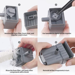 PETKIT replaced pump for Eversweet Solo SE promotes smooth water flow and quick cleaning.