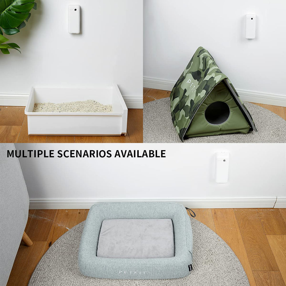 Easy repositioning of the PETKIT odor remover around the litter area