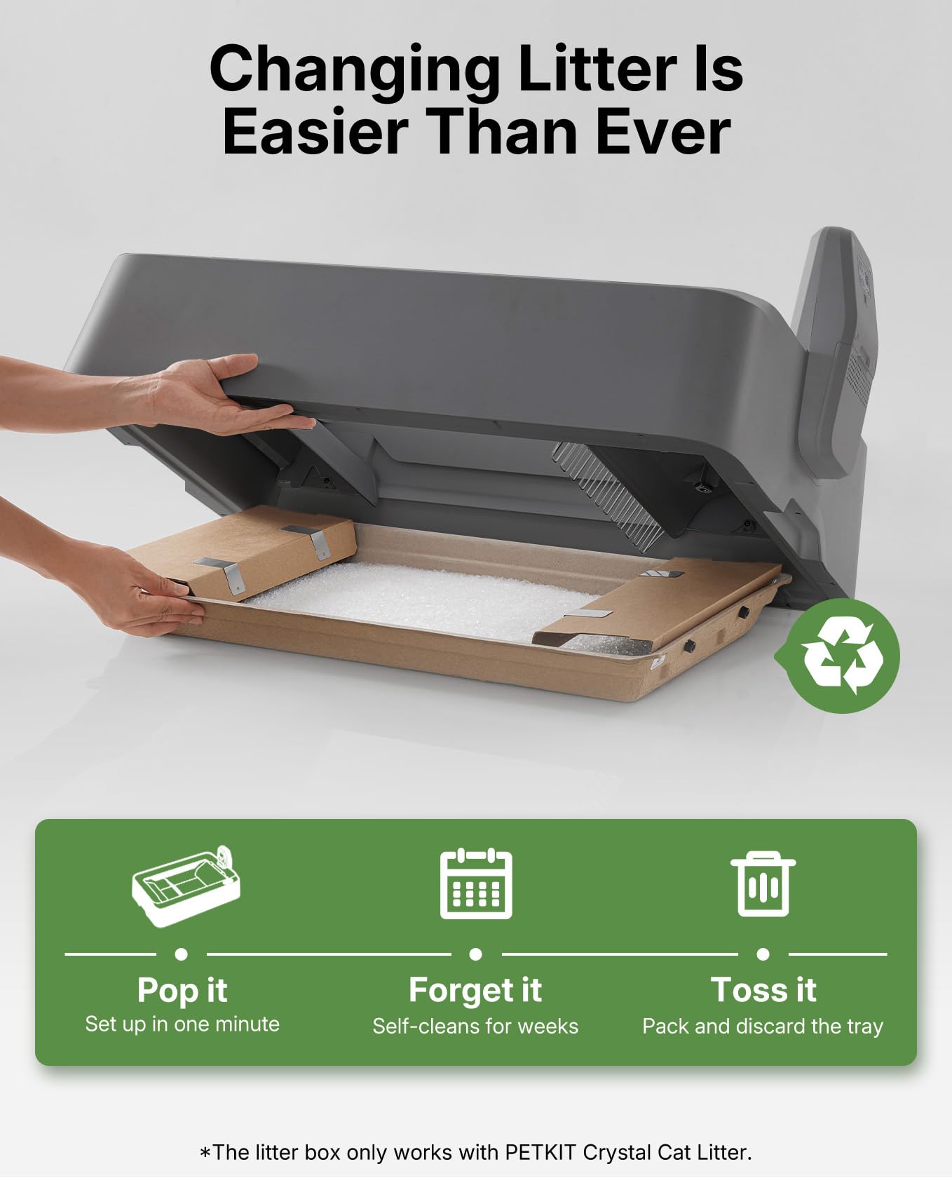 PETKIT Travel-friendly litter system ideal for frequent relocations