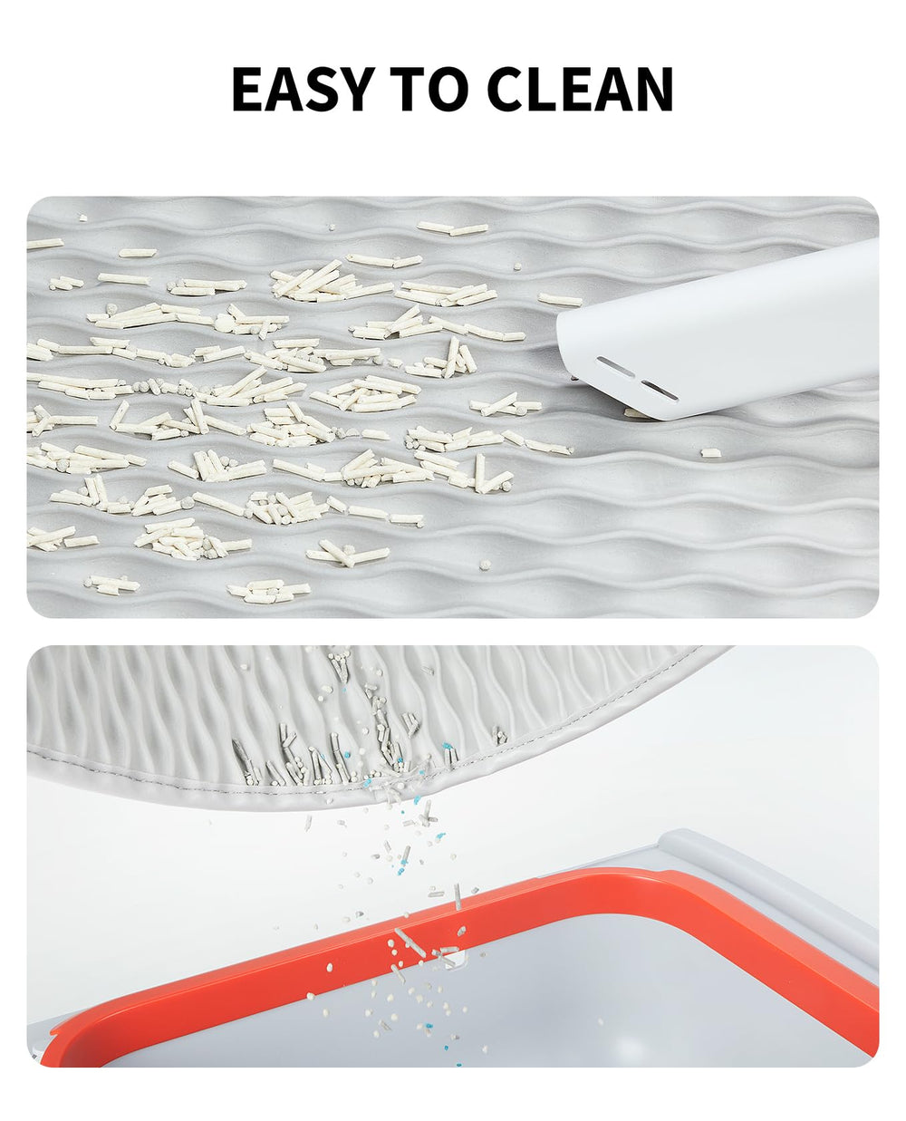 Waterproof gray sensor pad protects floors from spills.