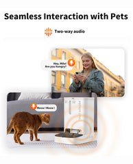PETKIT Yumshare live streaming setup for real-time pet moments.