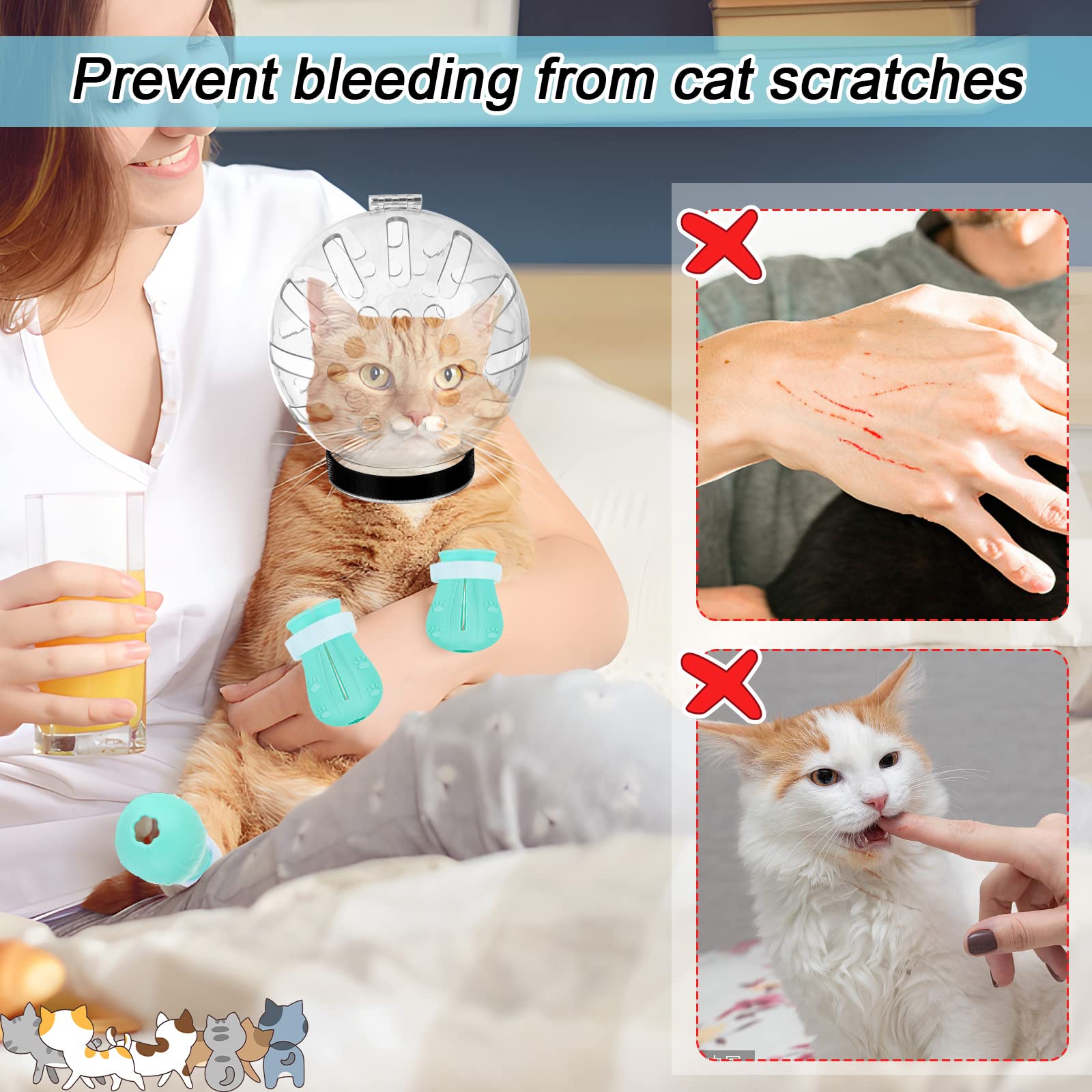 PETKNOWS adjustable Velcro and breathing holes support comfortable use.