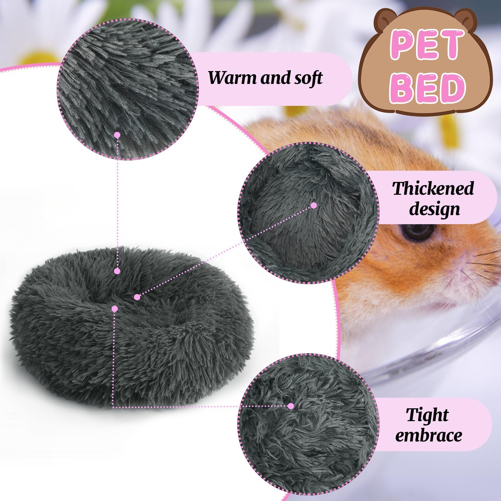 PETKNOWS bed multi-functional offers secure sleeping and a hiding place.