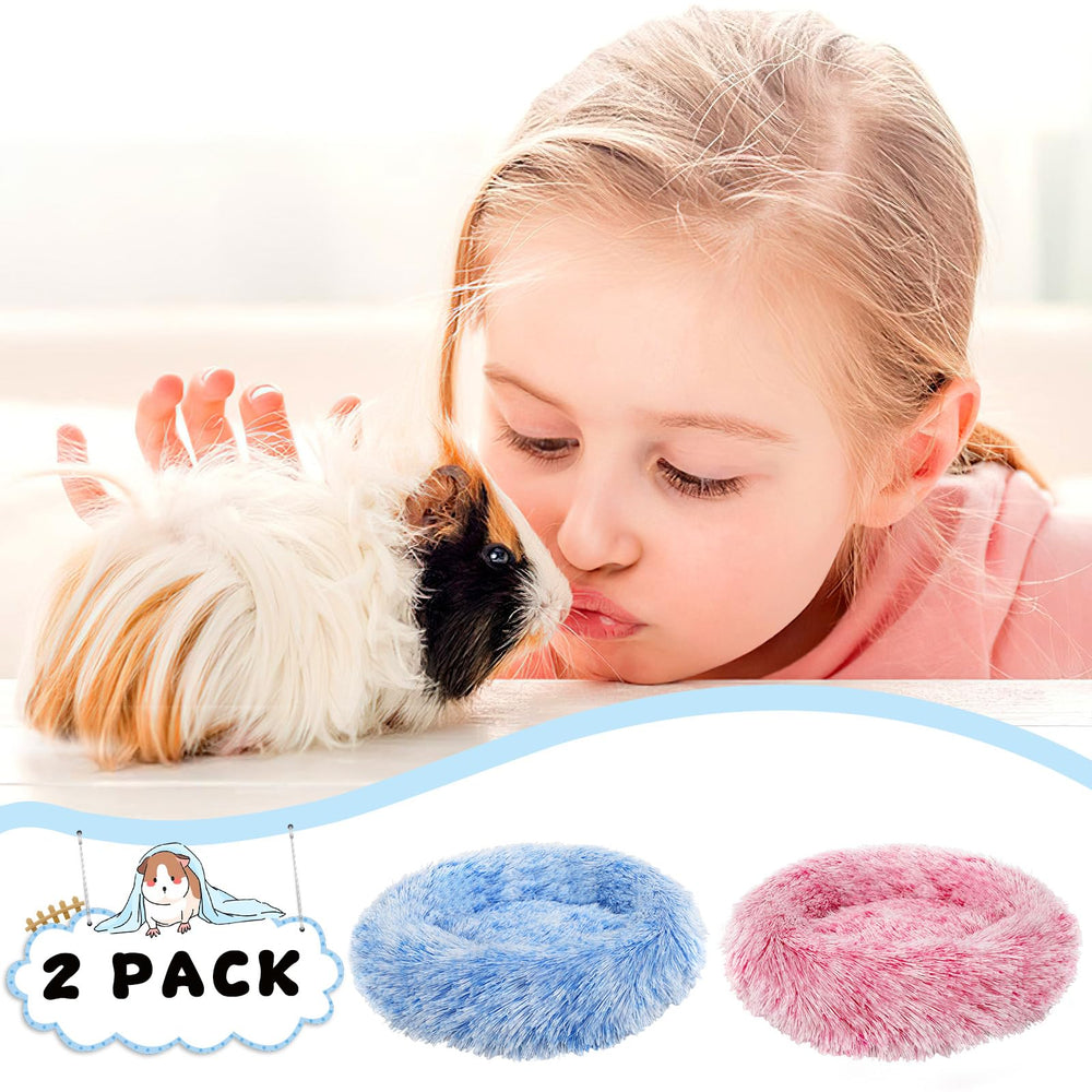 Petknows guinea pig bed dark grey blue color hides dirt between uses.