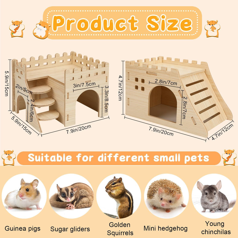PETKNOWS hamster hideouts with multiple caves offer secure retreat and exploration