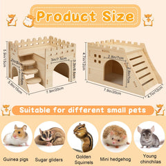 PETKNOWS hamster hideouts with multiple caves offer secure retreat and exploration