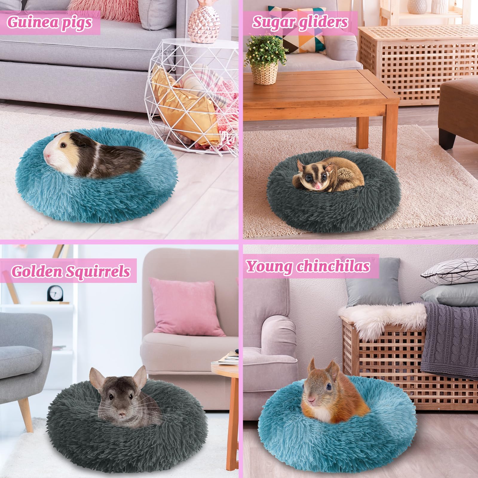 PETKNOWS integrated inner cushion keeps the bed upright and comfy.