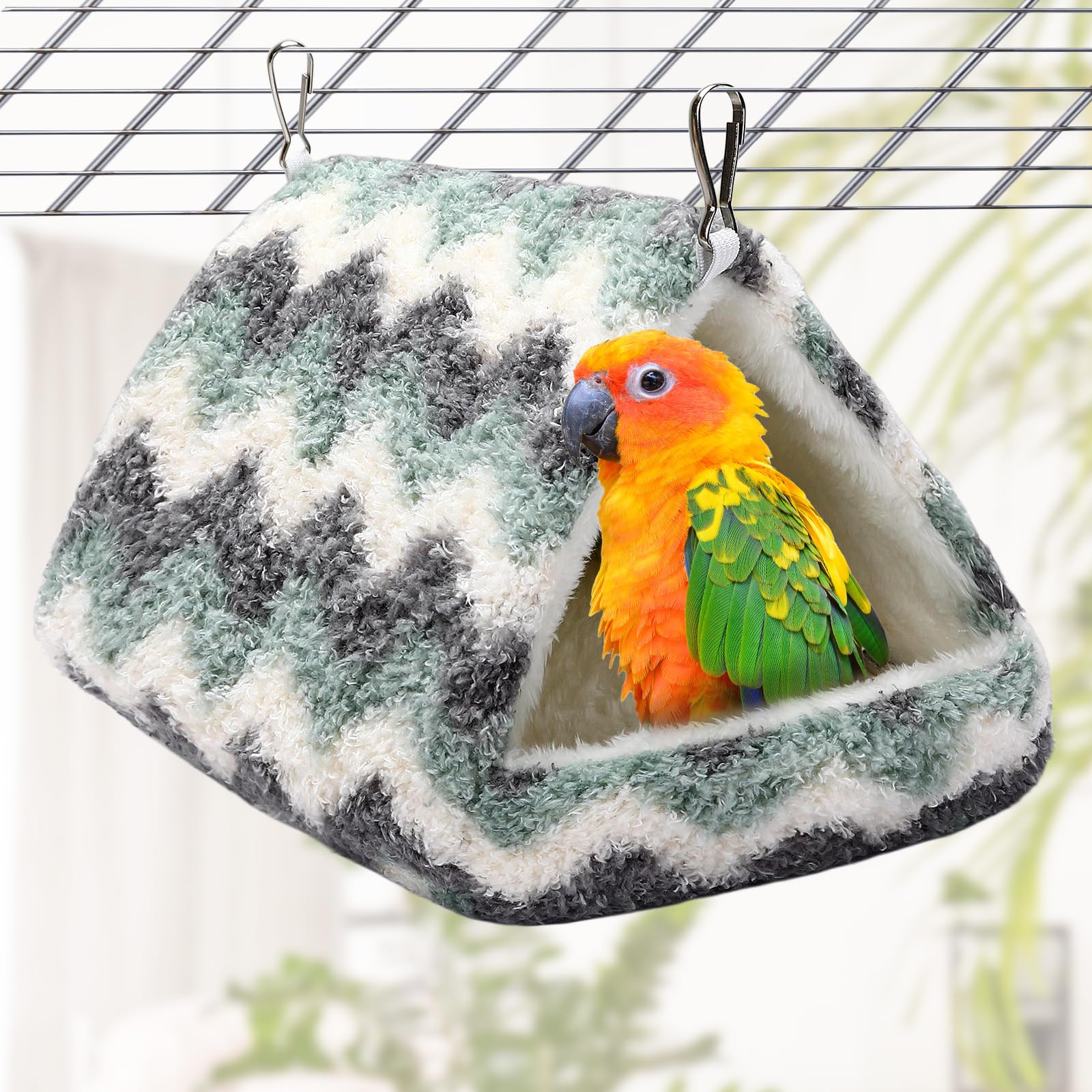 PETKNOWS fits small to medium birds like budgies and cockatiels.
