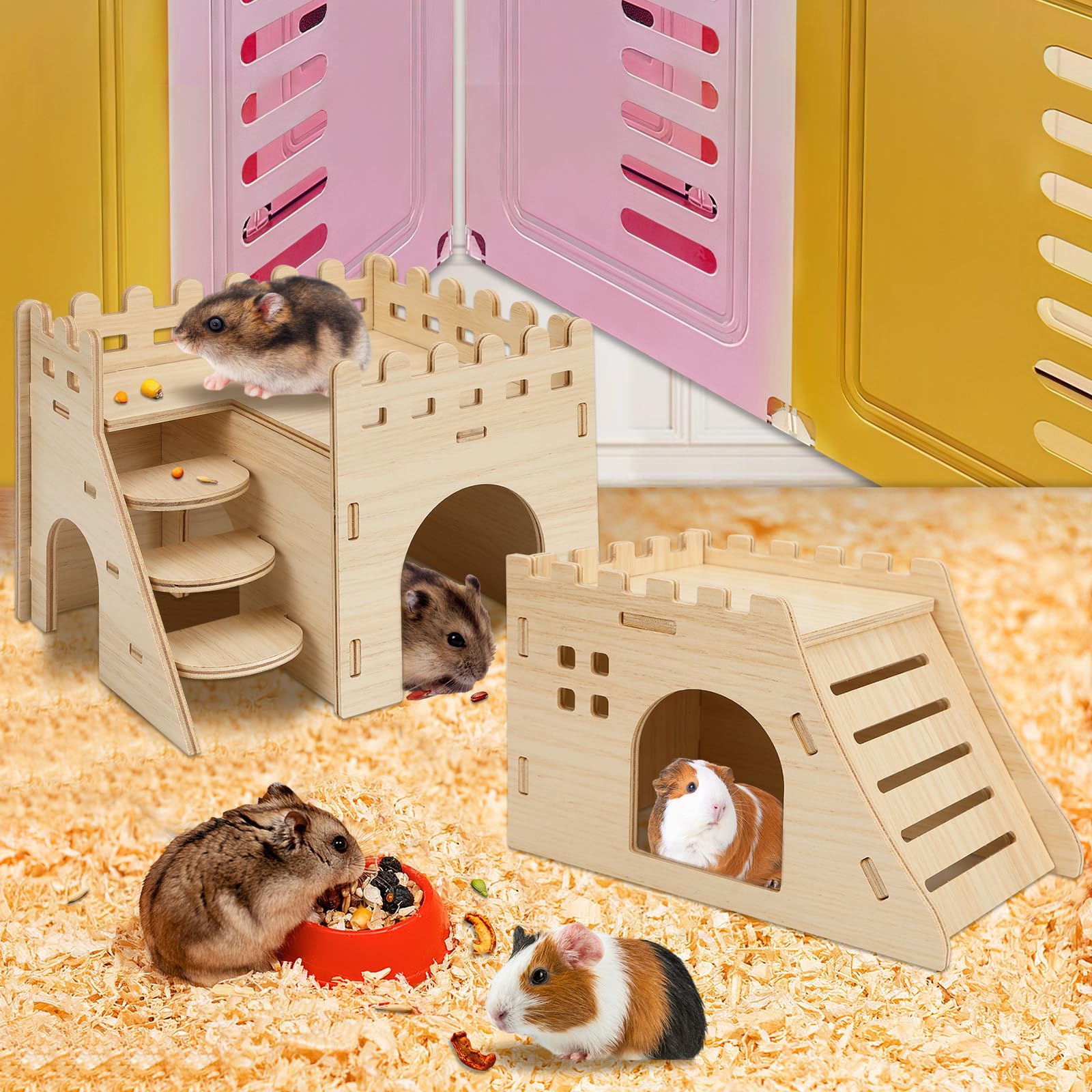 PETKNOWS two-pack set gives versatile resting, hiding, and play options