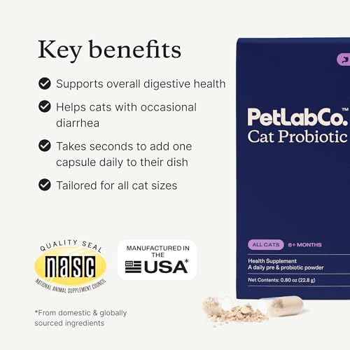 PetLab Co. cat probiotics shows billions CFUs on label indicating robust active bacteria