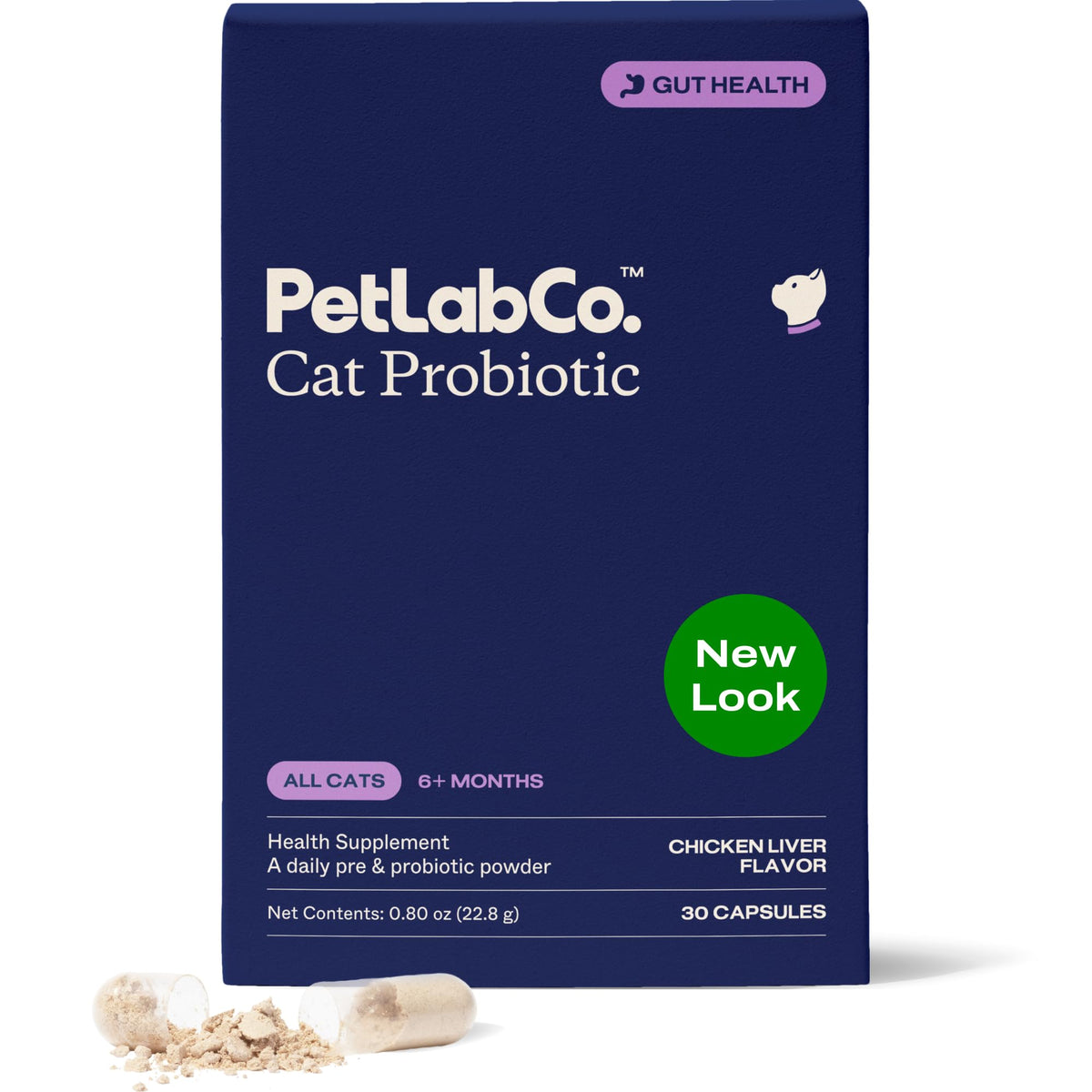 PetLab Co. cat probiotics powder in a dish supports gut comfort