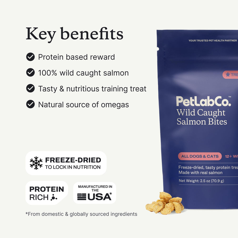 USA-made label on PetLab Co treats signaling safe manufacturing standards