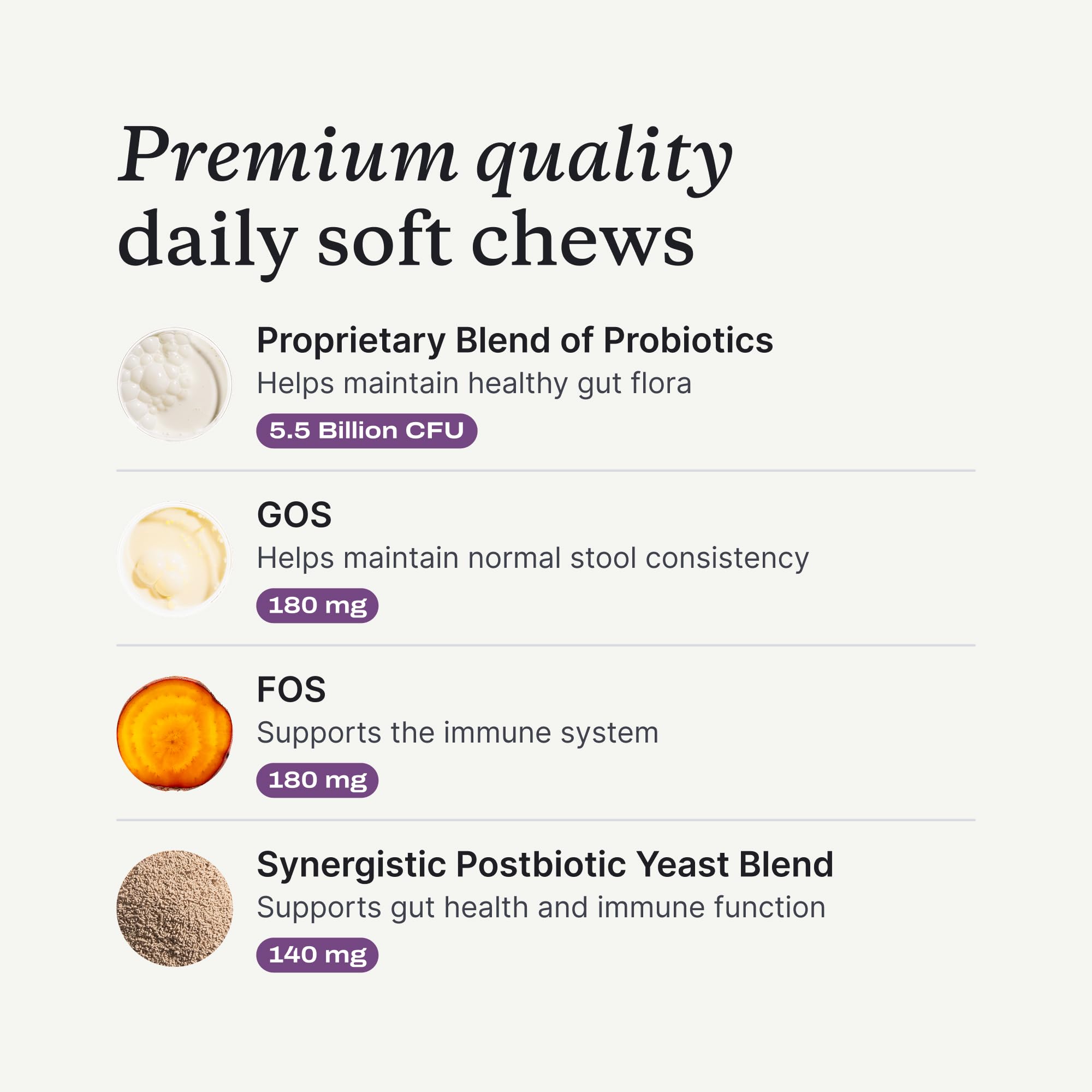 PetLab Co Probiotics for dogs 8 strains; immune-supporting gut flora.