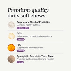PetLab Co Probiotics for Dogs chews in bowl ready to serve