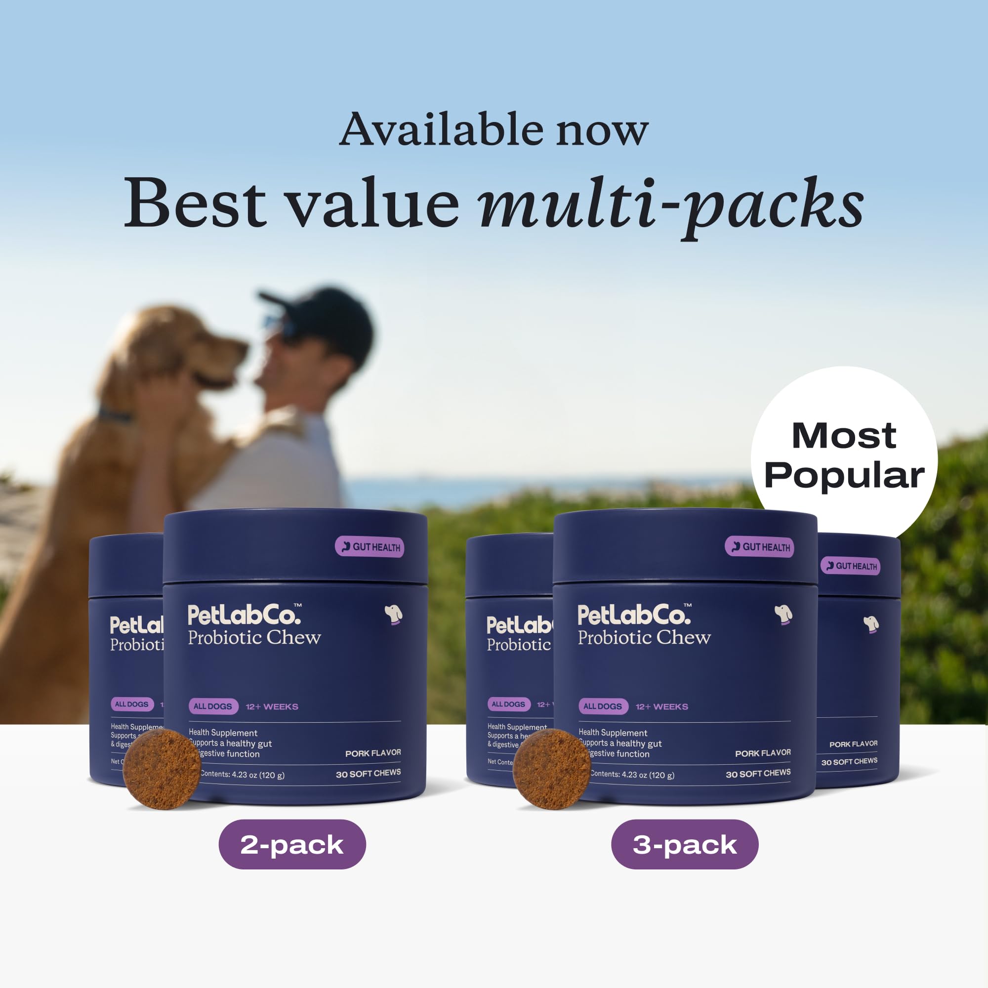 PetLab Co NASC-certified probiotics label and quality assurance