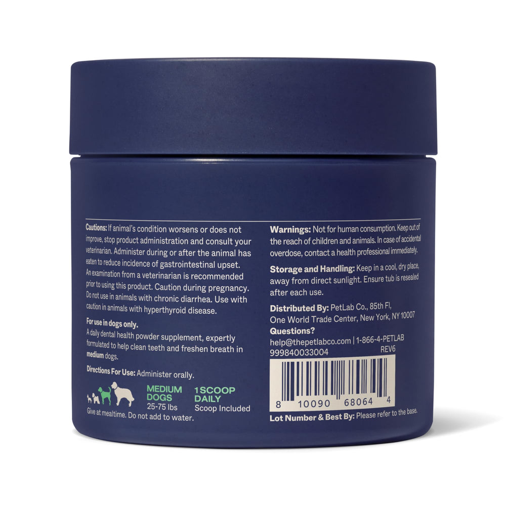 PetLab Co. ProBright vet-reviewed formula supports simple tooth cleaning.