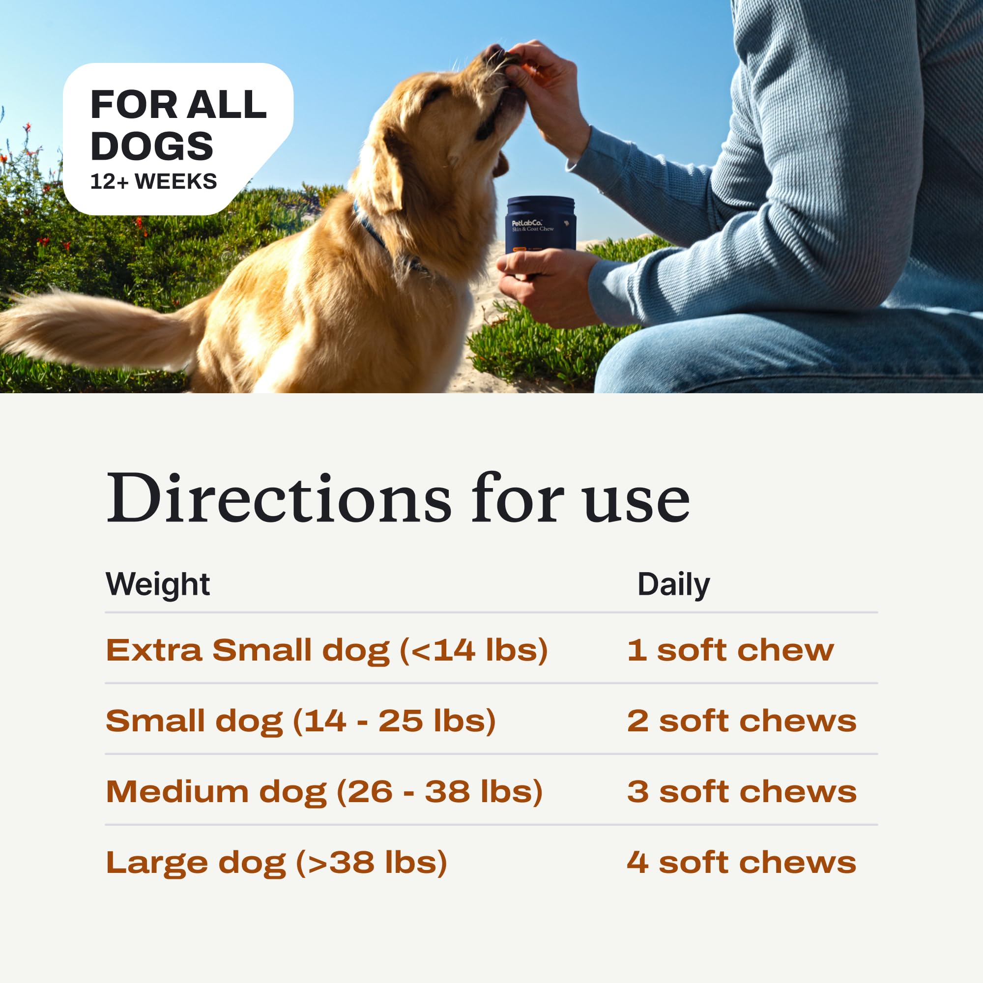 Pork-flavored chew appealing to dogs during routine