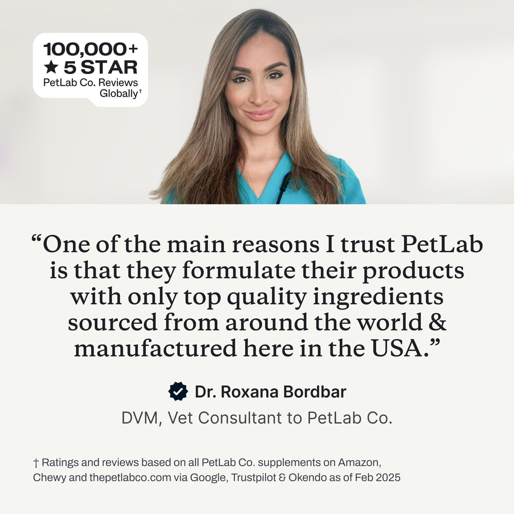 PetLab Co yeast-support ear cleaner formula promotes balanced, comfortable ear health.
