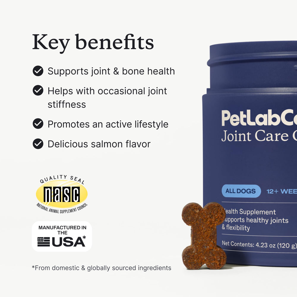 PetLab Co Joint Care Chews soft texture supports easy daily administration.