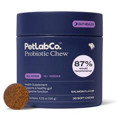 PetLab Co dog probiotics salmon flavor bottle for digestive support