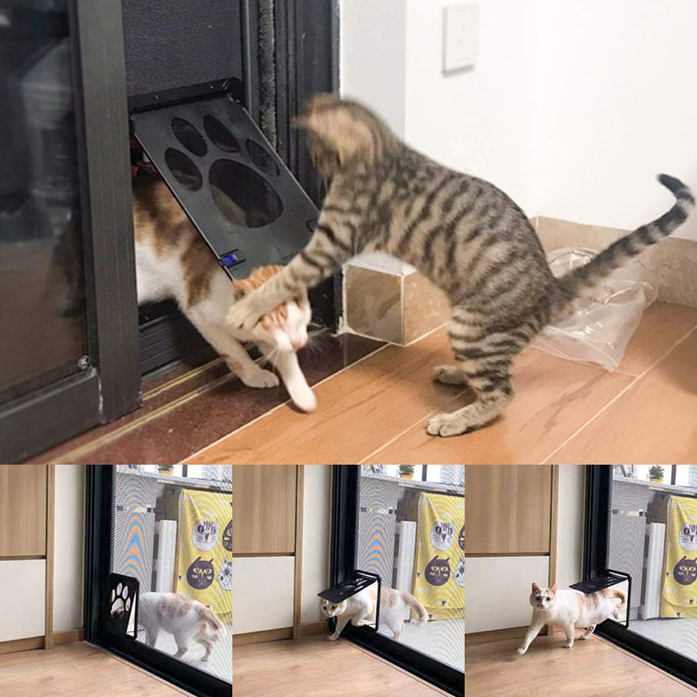 PETLESO door fits screen doors and windows for versatile pet access.