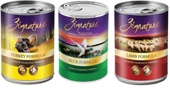 Petlewa Zignatur grain-free duck can for rotation-friendly protein.