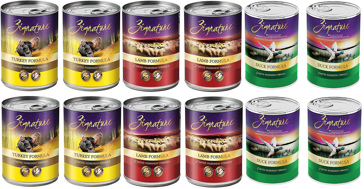 Petlewa Zignatur grain-free lamb can for protein-rich meals.