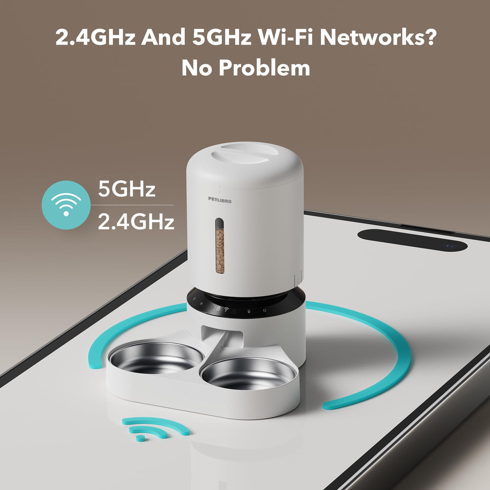 PETLIBRO wifi setup demonstrates app-driven feeding control from anywhere.