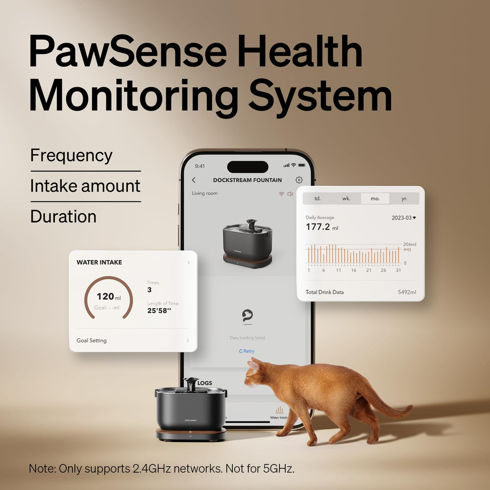PETLIBRO app dashboard shows hydration data and alerts for proactive care.
