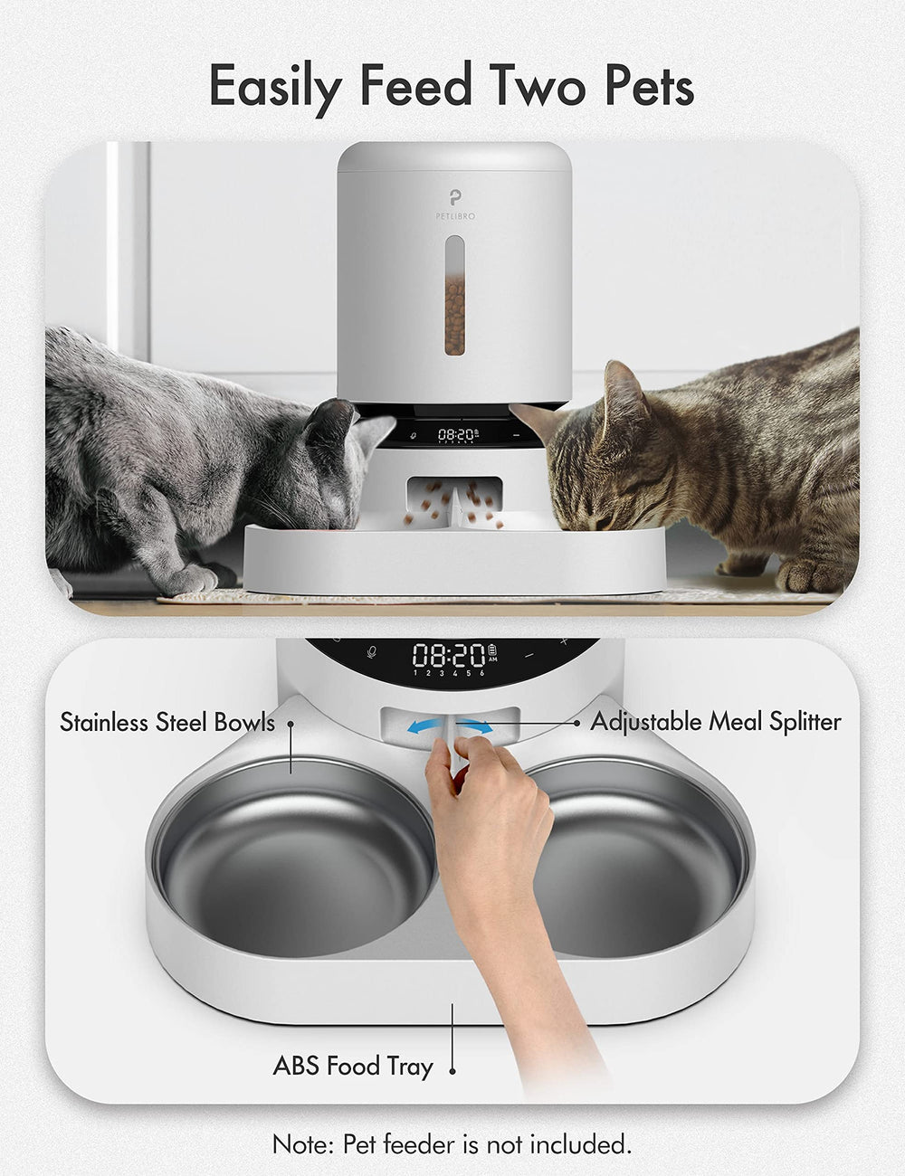 PETLIBRO automatic feeder app control shows easy remote meal planning.