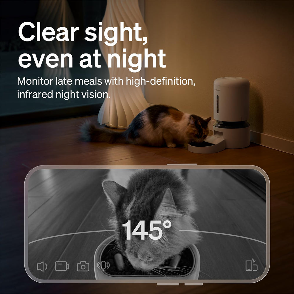 PETLIBRO app control lets you schedule up to 10 meals with adjustable portions.