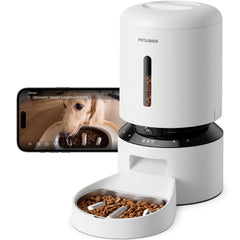PETLIBRO automatic feeder with camera front view for remote meal monitoring.
