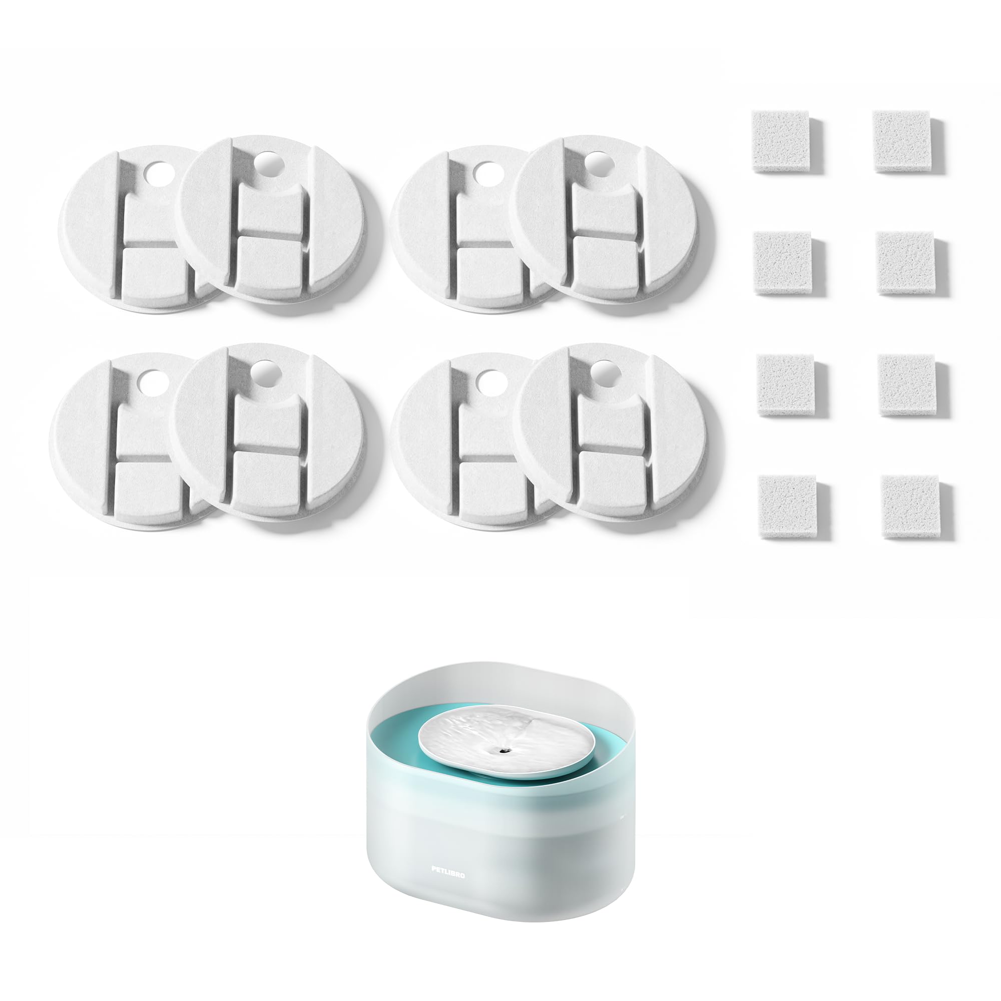 PETLIBRO capsule filter 8-pack for the fountain, helping maintain fresh water.