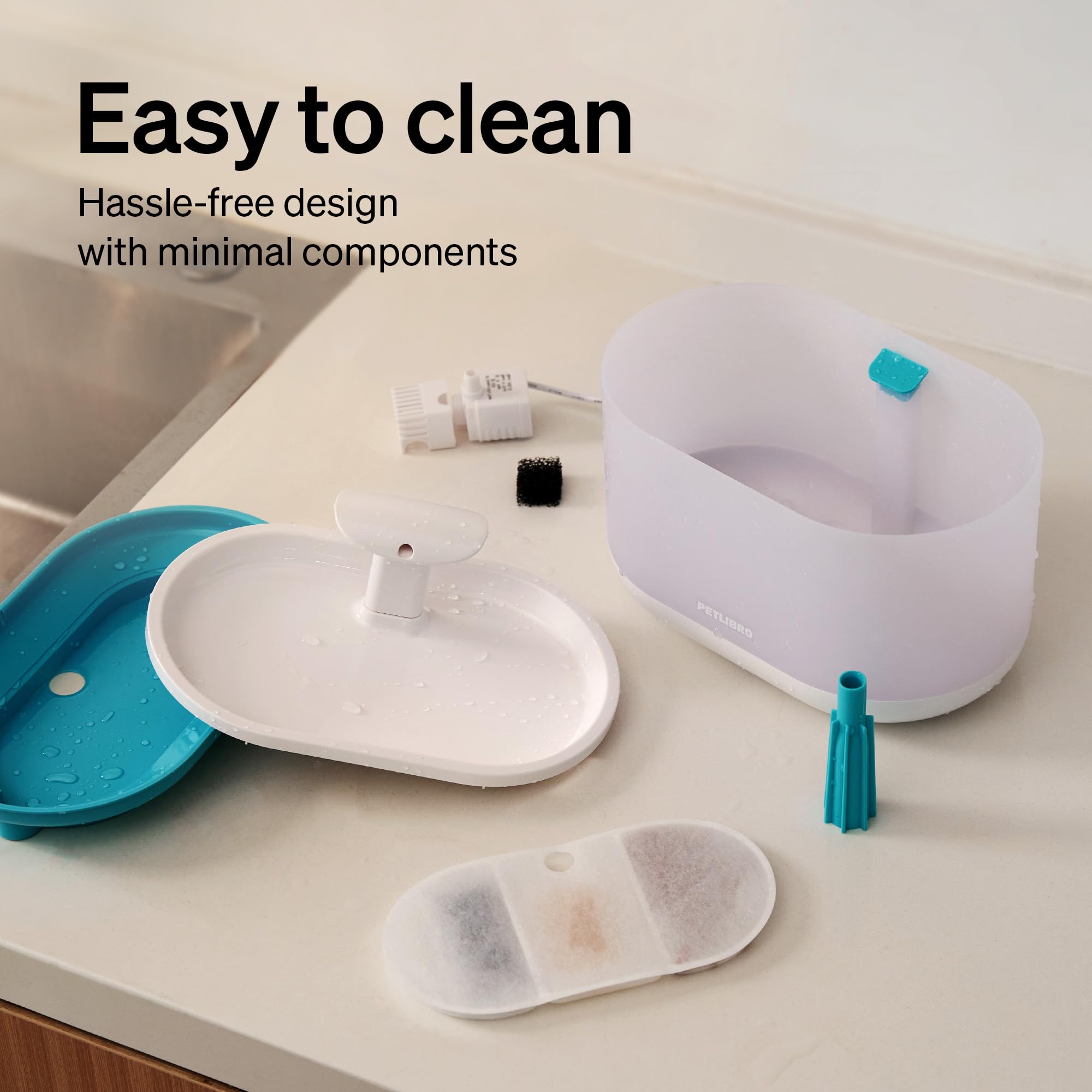 PETLIBRO fountain easy to assemble and clean for busy households