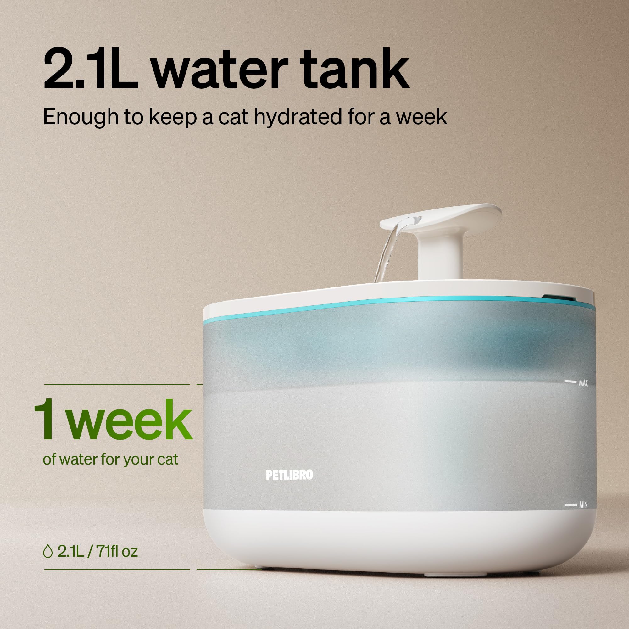 PETLIBRO fountain emergency water storage provides backup during outages