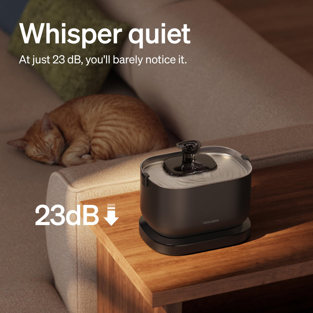 PETLIBRO induction mode activates flow when cat approaches.