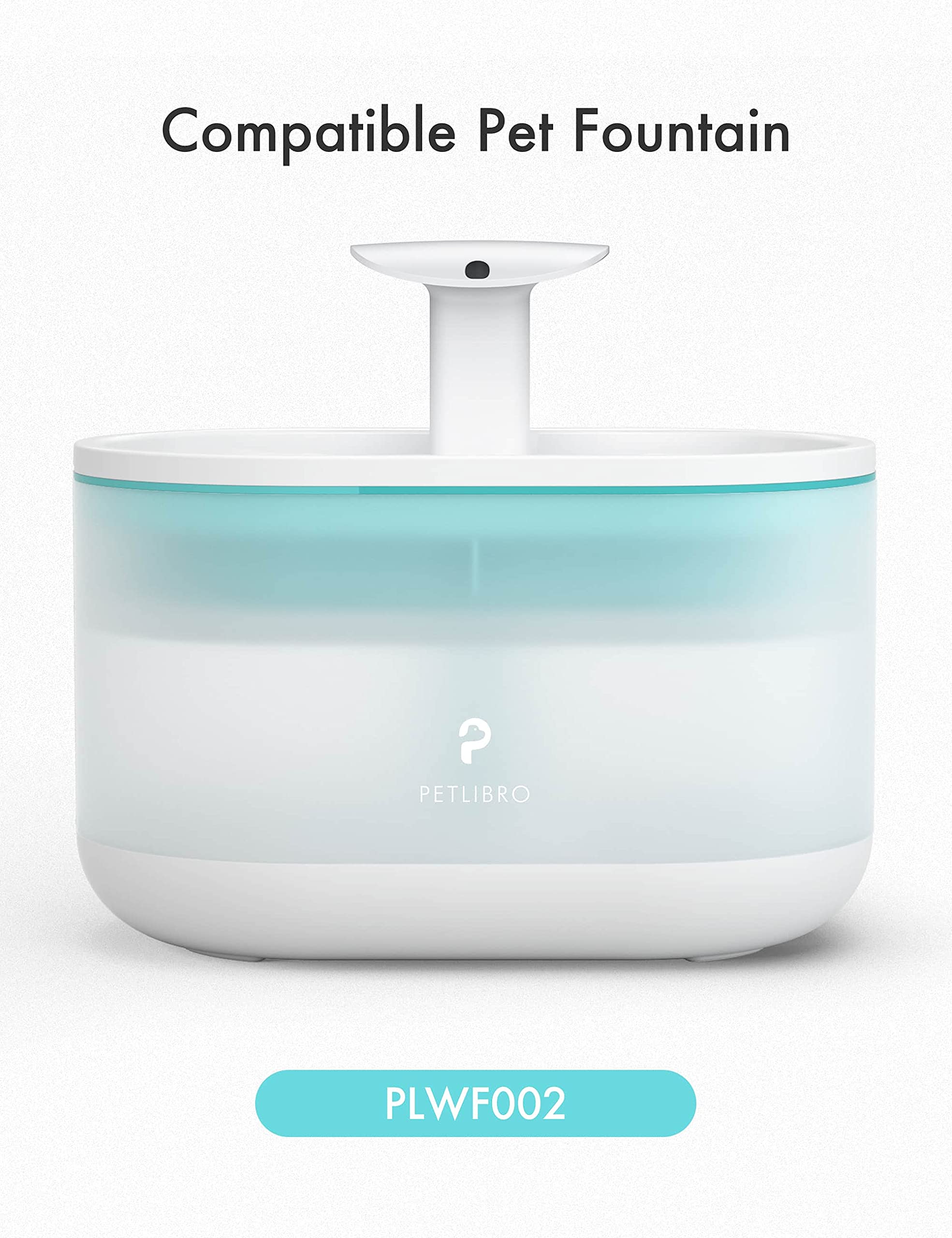 PETLIBRO cat fountain PLWF002 shows clean, purified water for pets
