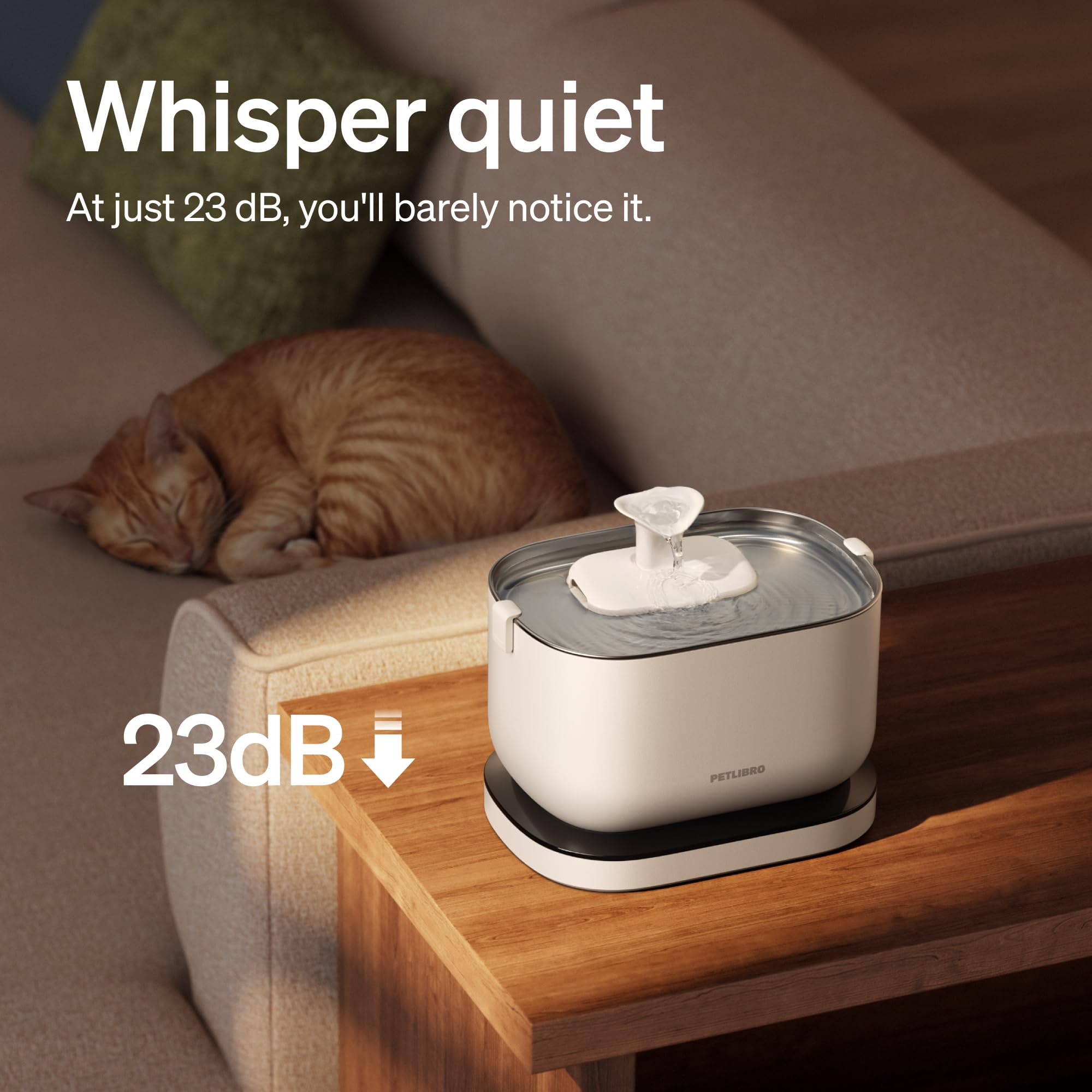 PETLIBRO Vertical filtration system inside the cat fountain
