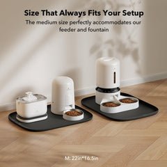 PETLIBRO Cove dog mat fits various bowls and fountains for versatile feeding