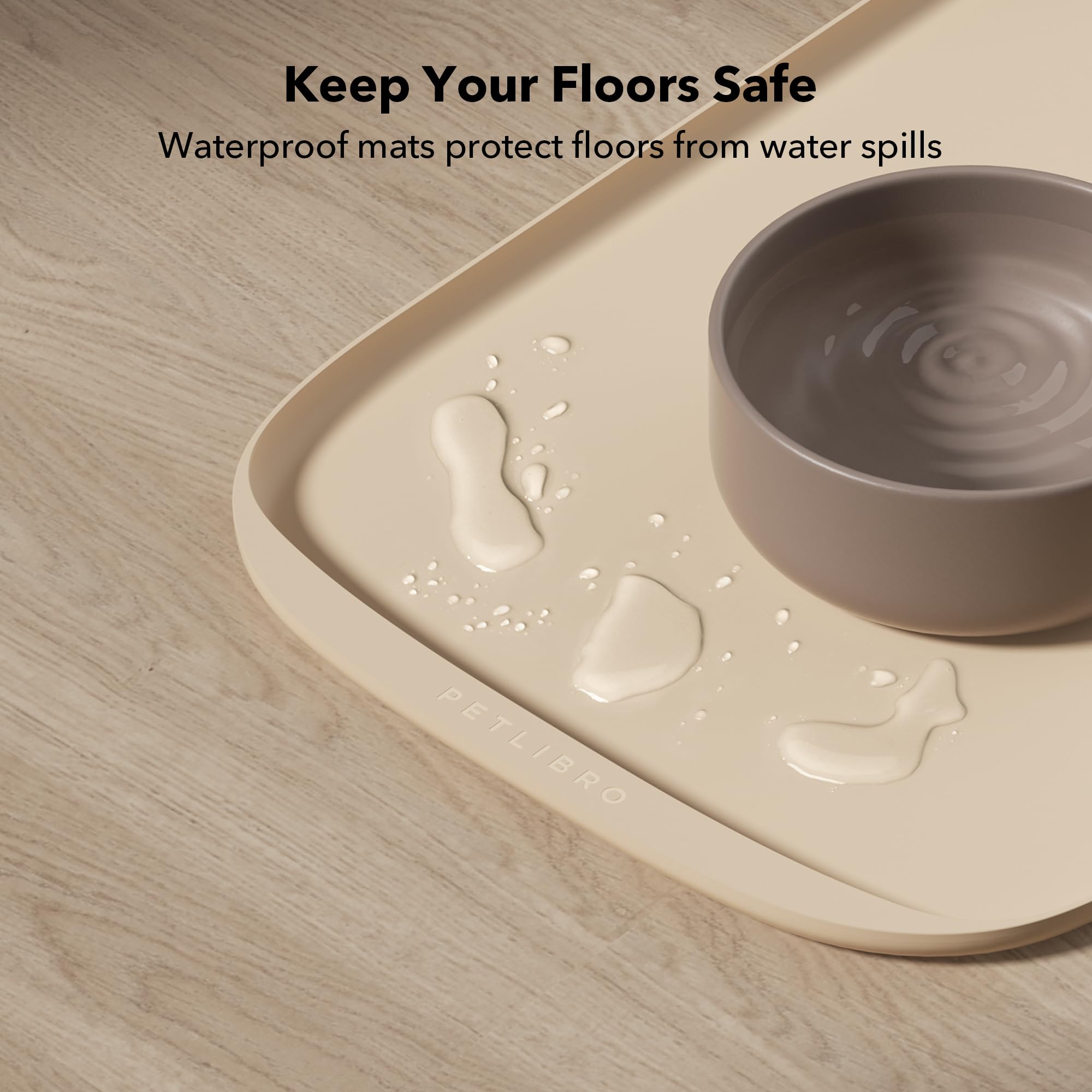PETLIBRO Cove dog food mat waterproof surface protects floors
